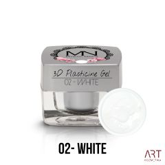 VT - Mystic Nails 3D Plasticine Gel 02 White - 3,5g