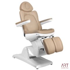 Kozmetična miza - pedikerski stol 870S | 3 x motor | kapučino rjava AS9085