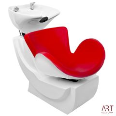 Frizerski umivalnik - AS 0433a - rdeč bel