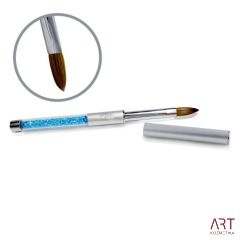 VT - VT - Čopič Kolinsky Silver Glamour Builder Brush - Flat-peaked - #12