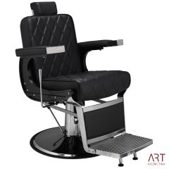 Brivski stol Duke (črno oblazinjenje)