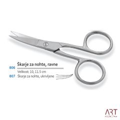 806 - Škarje za nohte - ravne 9cm
