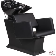 Frizerski umivalnik Lady C (črn umivalnik + ležalnik Lea)