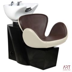 Frizerski umivalnik - AS 9224a - rjava bež