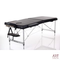 Aluminijasta prenosna masažna miza ALU Black