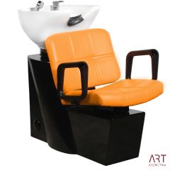 Frizerski umivalnik modernega izgleda AS 0604a | oranžen