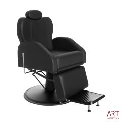 Brivski stol Start (črno oblazinjenje, črno ohišje)