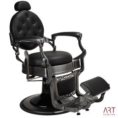 Brivski stol Tommy - črn