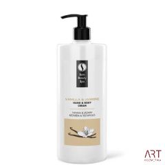 Masažna vlažilna krema Vanilija & Jasmin s kolagenom 1000ml