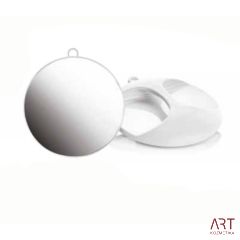 Ogledalo za stranko - okroglo | bela | 29 cm