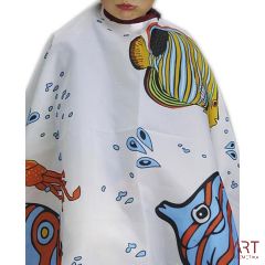 Ogrinjalo BRA otroško - belo z ribicami