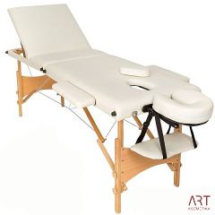 BELT 3-delna prenosna masažna miza - krem