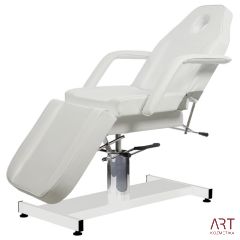 Tridelna kozmetična miza - Ment belo oblazinjenje