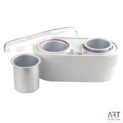 Dvojni grelec voska v granulah