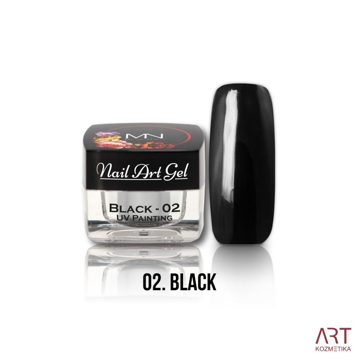 VT - Mystic Nails Nail Art gel 02 Black 4g