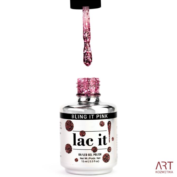 VT - Gel lak -Bling it Pink 15ml