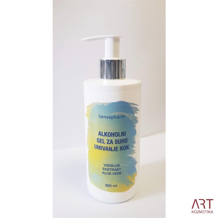 Alkoholni gel s aloe verom za suho pranje ruku 300 ml / 70% alkohola