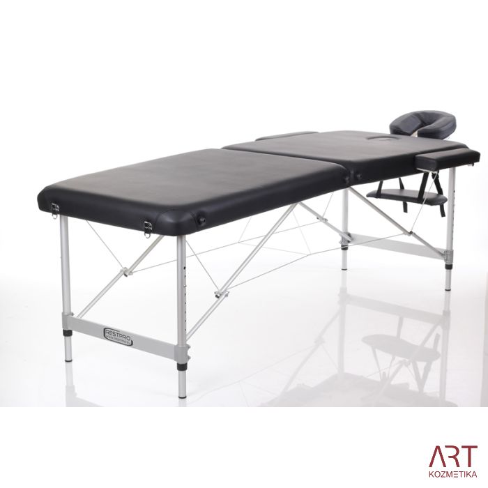 Aluminijasta prenosna masažna miza ALU Black