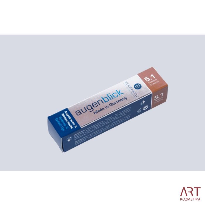 BERRYWELL® barva za trepalnice in obrvi 15ml - kostanjeva | št. 5.1
