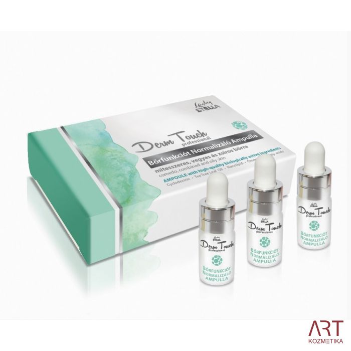 Derm Touch Professional ampule s biološki aktivnim sastojcima za držanje nastajanja mitesera pod kontrolom 3x3ml