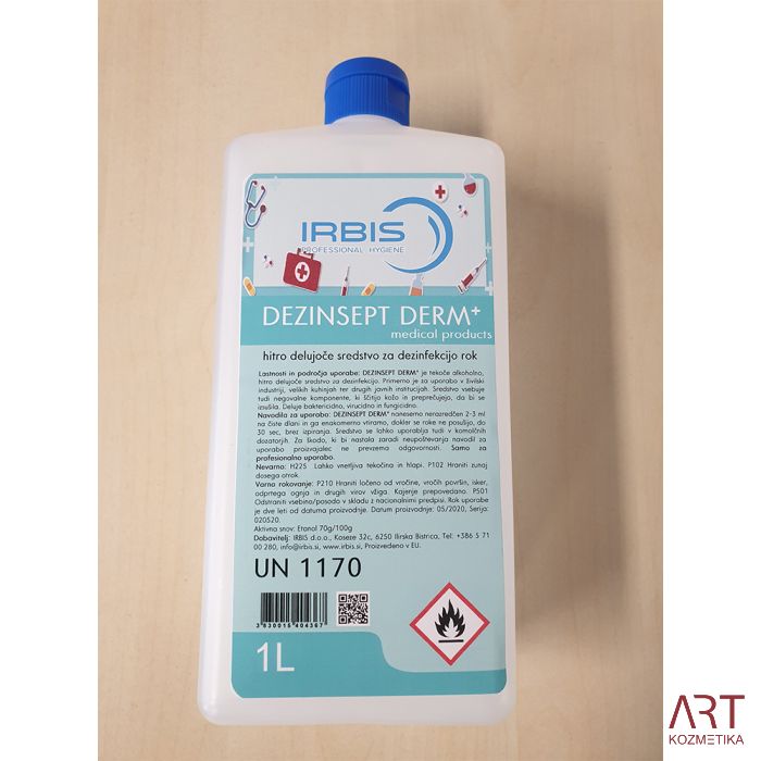 DEZINSEPT DERM+ 1000 ml  - alkoholni dezinficijens za ruke s pumpicom