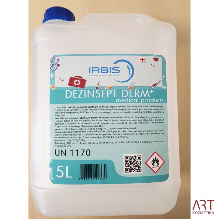 DEZINSEPT DERM+ 5 L  - alkoholni dezinficijens za ruke