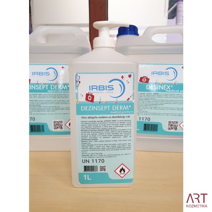 DEZINSEPT DERM+ 5 L  - alkoholni dezinficijens za ruke