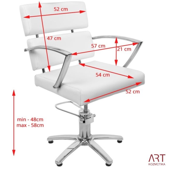 Frizerski stol - AS 0420a - bel