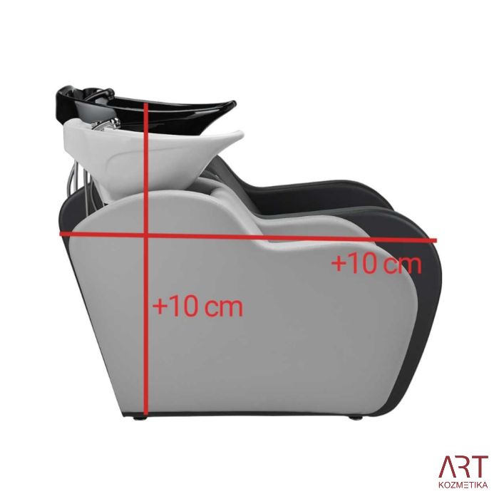 Frizerski umivaonik HOLLY XL - crni