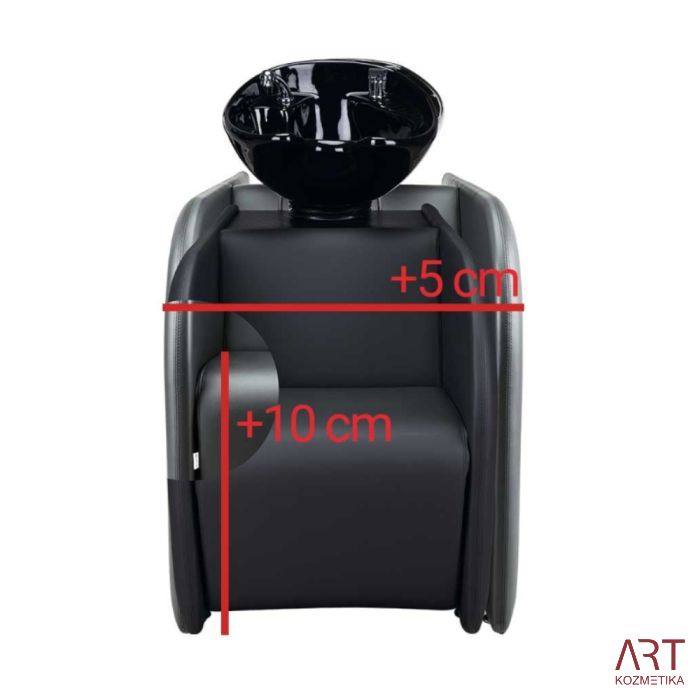 Frizerski umivaonik LEVANTE XL - crni