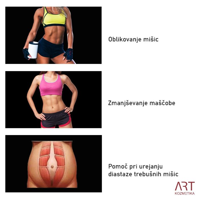 Elektromagnetni stimulacijski uređaj TeslaART - prijenosni mišićni stimulator za oblikovanje tijela