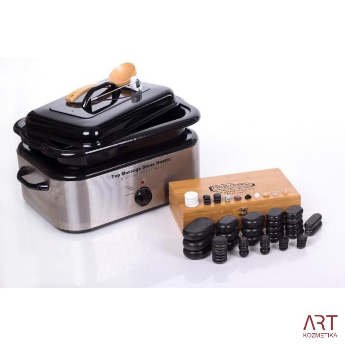Hot Stone - vruće kamenje - set sa grijačem 64 dijelni