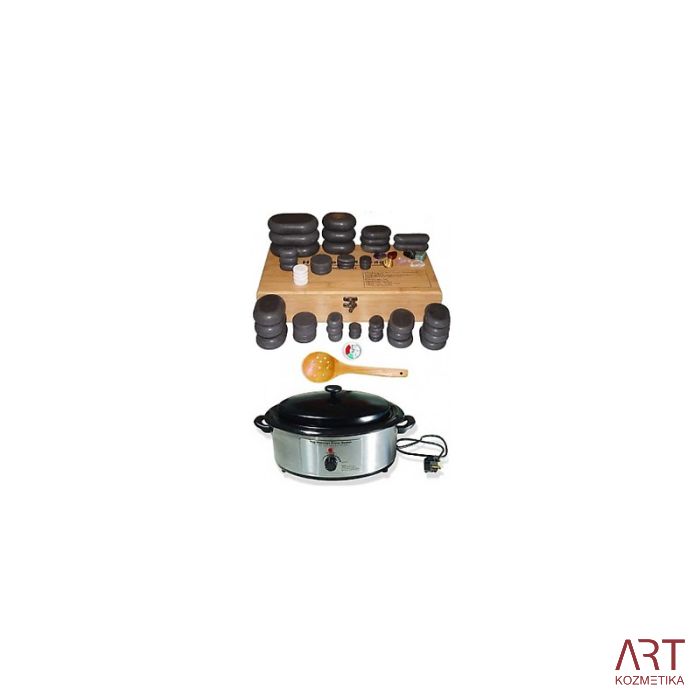 Hot Stone - vruće kamenje - set sa grijačem 64 dijelni