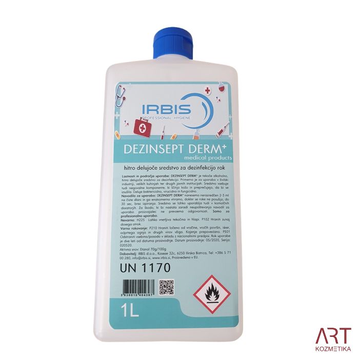 DEZINSEPT DERM+ 1000 ml  - alkoholni dezinficijens za ruke s pumpicom