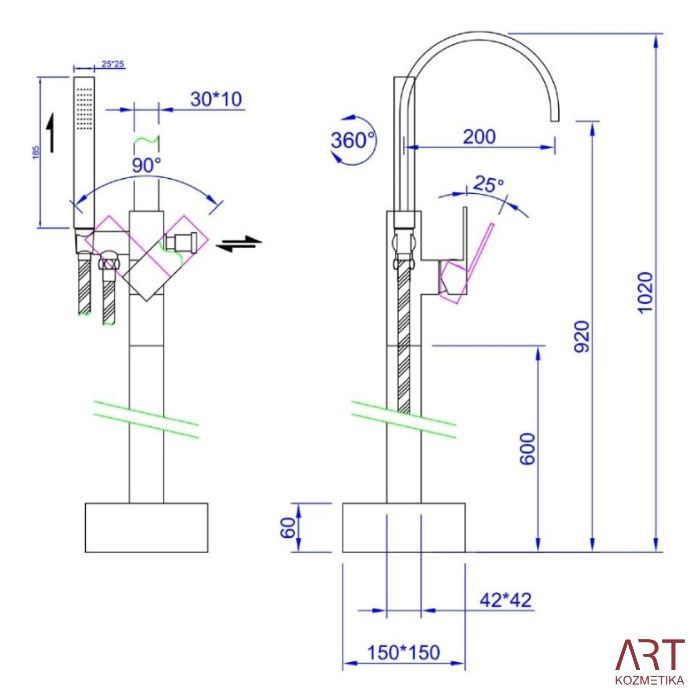 Masažna kad ART - Mika