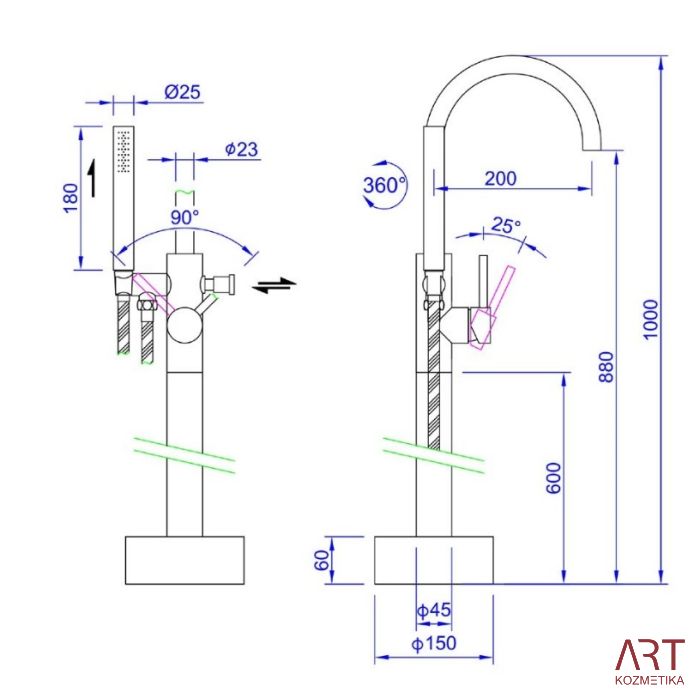 Masažna kad ART - Mika