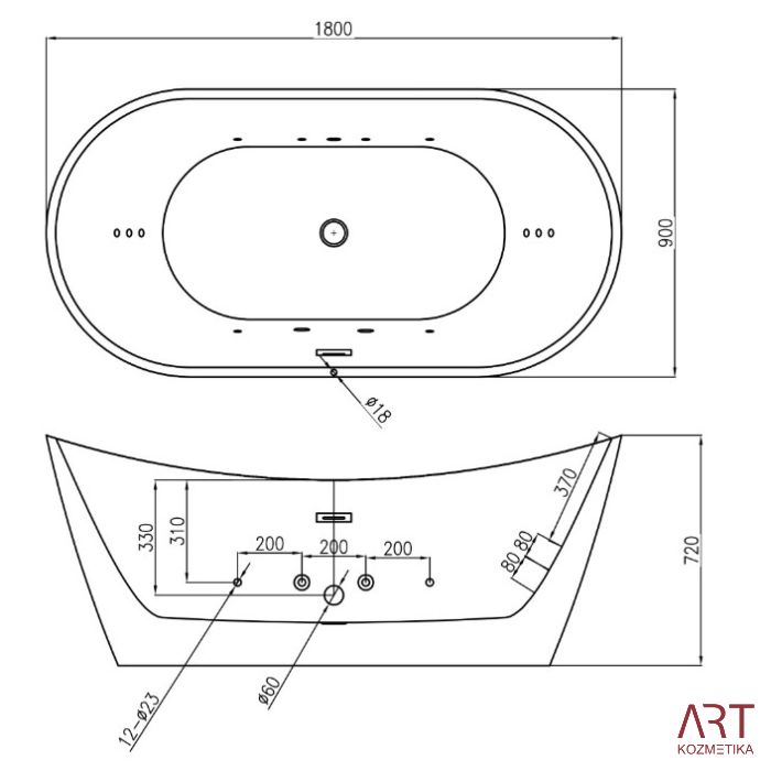 Masažna kad ART - Mika