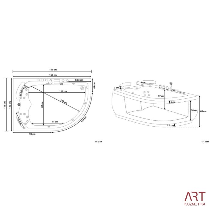 Masažna kad ART - Dreamer