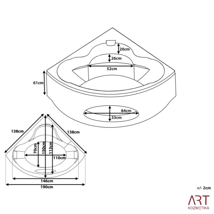 Masažna kad ART - Touch