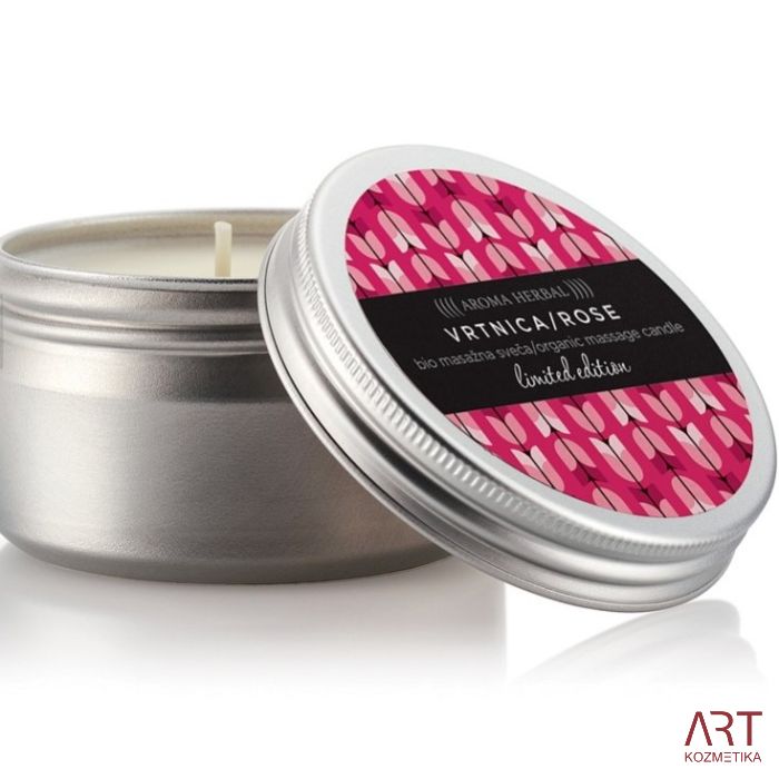 Masažna sveča Vrtnica | Aroma Herbal