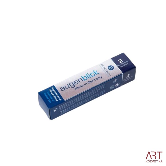 BERRYWELL® barva za trepalnice in obrvi 15ml - modrikasto črna | št. 2