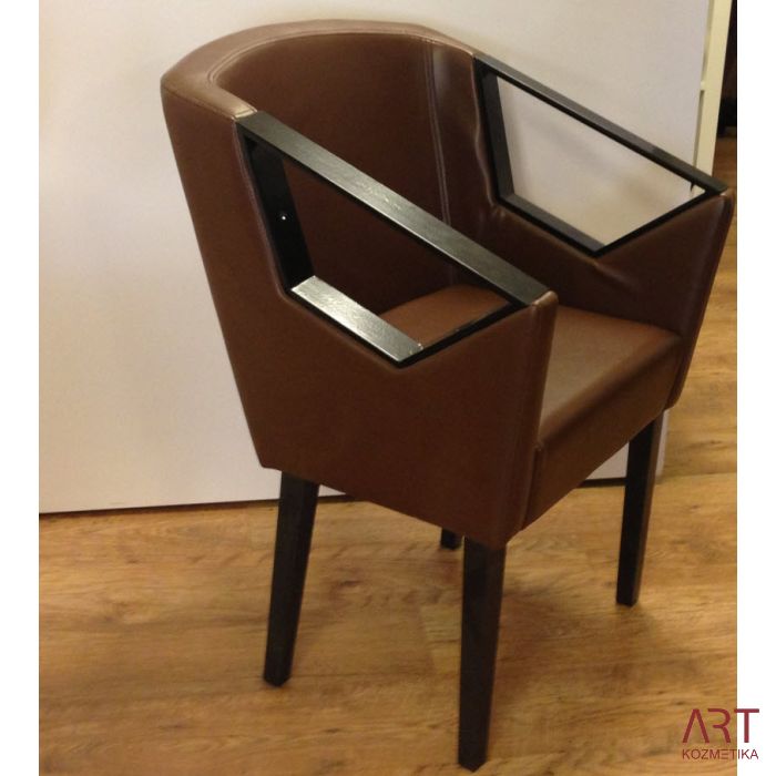 Stol za čakalnico za frizerski salon Metallic