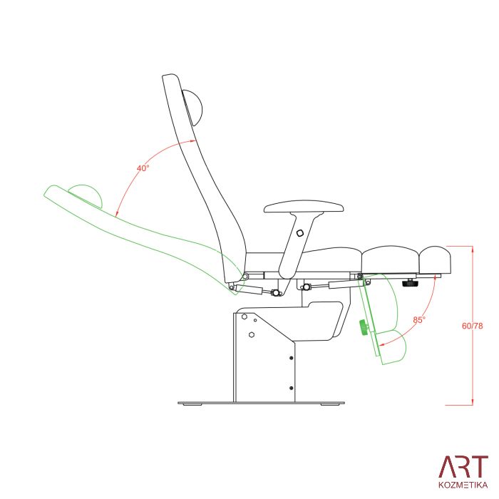 Stolica za pedikuru Fox-2232A | Extens |