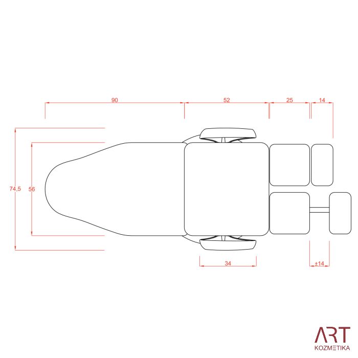 Stolica za pedikuru Fox-2232A | Extens |