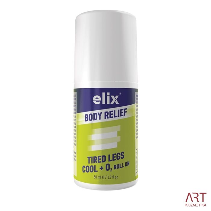 elix BODY RELIEF TIRED LEGS COOL + O2 ROLL ON 50ml