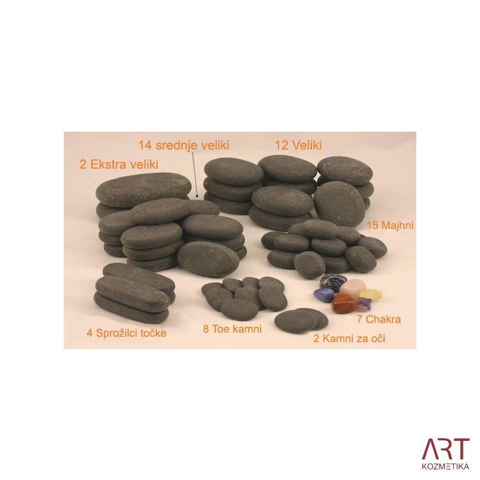 Vruće kamenje HOT Stone | Set 45 kamena sa grijačem