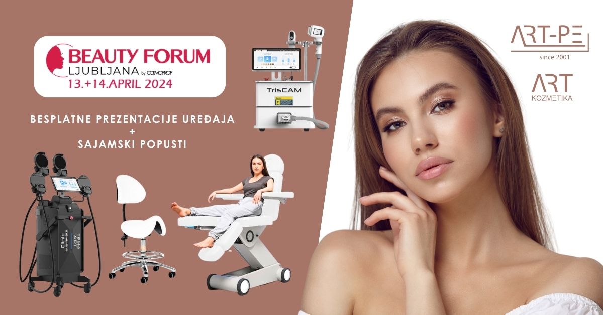 BEAUTY FORUM - Sajam kozmetike, ljepote i frizerstva u Ljubljani, 13. i 14. travnja, 2024.