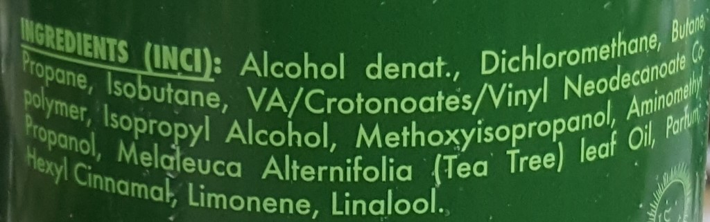 VitaStyle Hairspray ExtraStrong INCI VitaStyle Hairspray ExtraStrong INCI