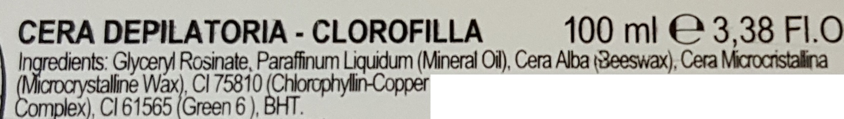 cera depilatoria clorofilla cera depilatoria clorofilla