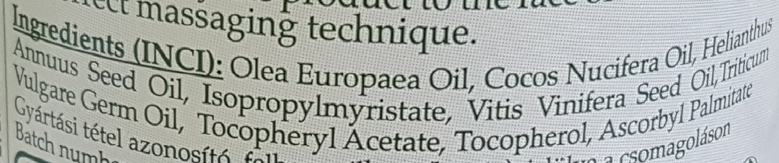 hipoalergeno rastlinsko masažno olje INCI hipoalergeno rastlinsko masažno olje INCI